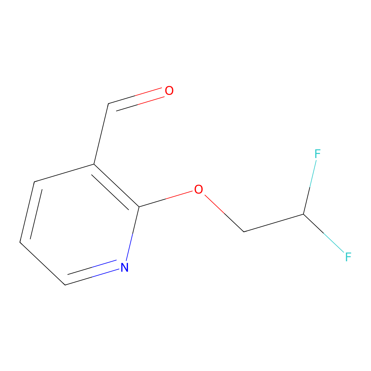 2-(2,2-Difluoroethoxy)nicotinaldehyde molecular structure, CAS 1698780-65-2
