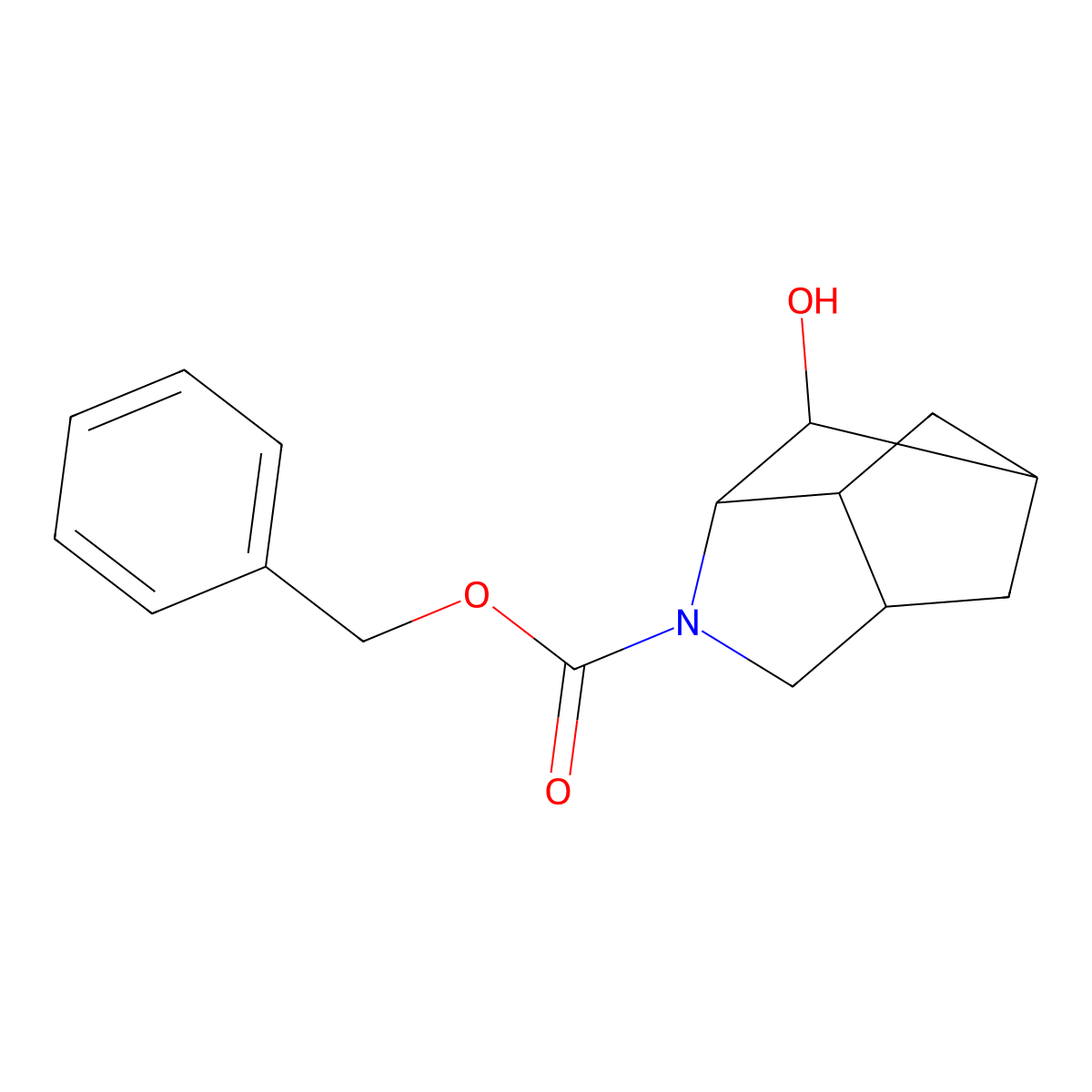Benzyl 2-hydroxy-4-azatricyclo[4.2.1.0,3,7]nonane-4-carboxylate molecular structure, CAS 1698798-95-6