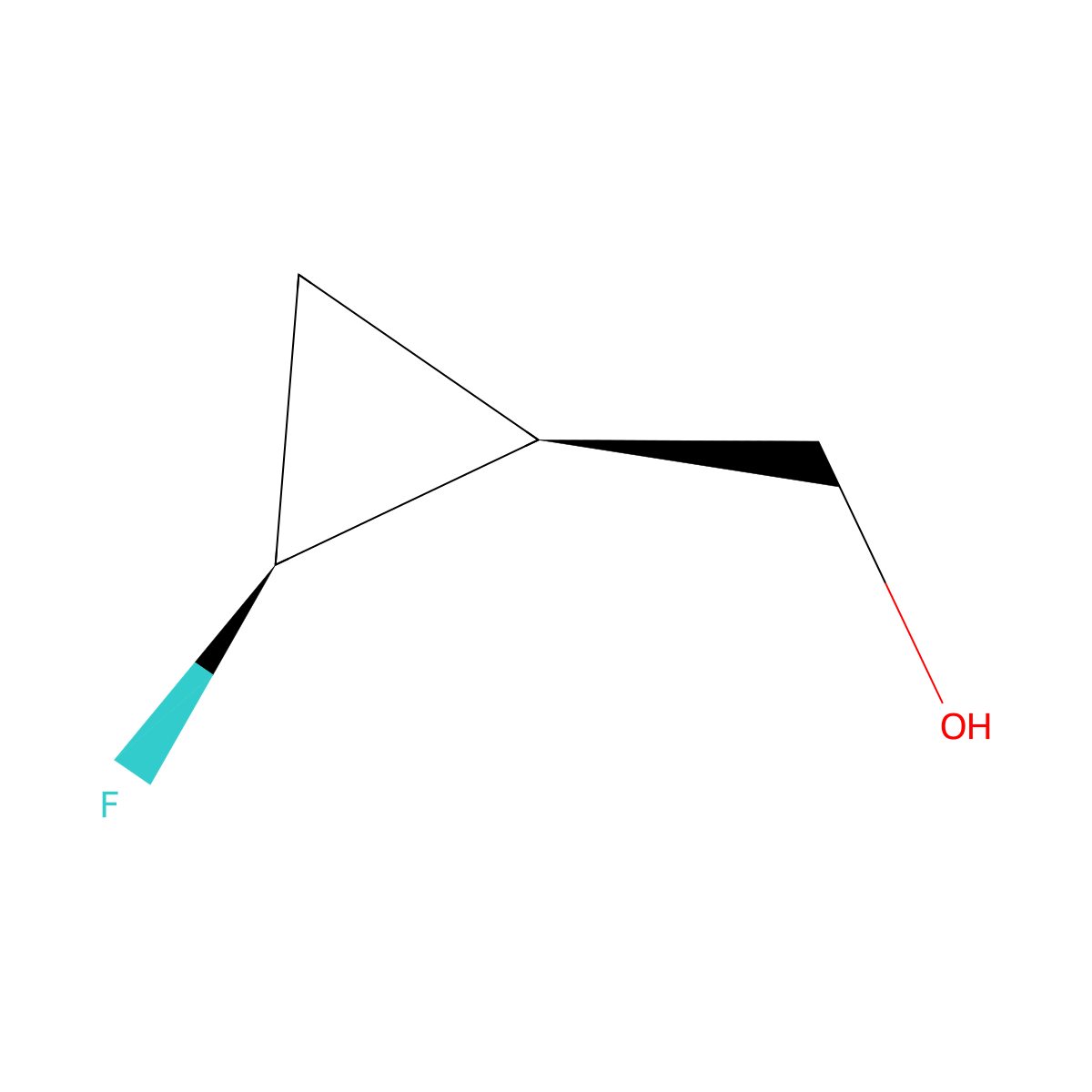 ((1S,2S)-2-fluorocyclopropyl)methanol molecular structure, CAS 169884-67-7