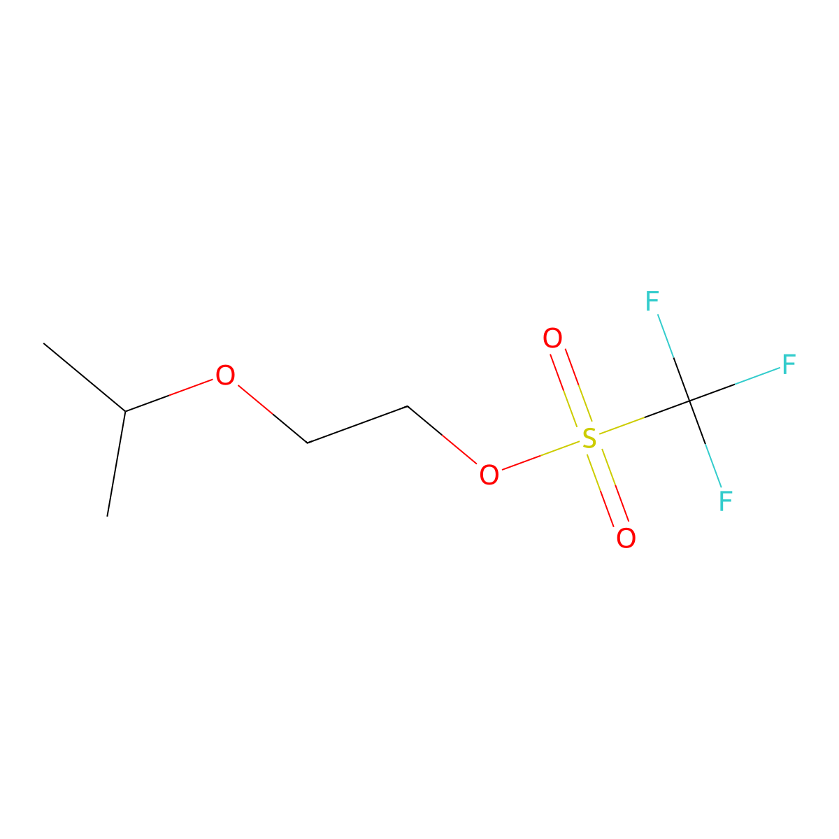 2-Isopropoxyethyl trifluoromethanesulfonate molecular structure, CAS 1698852-59-3