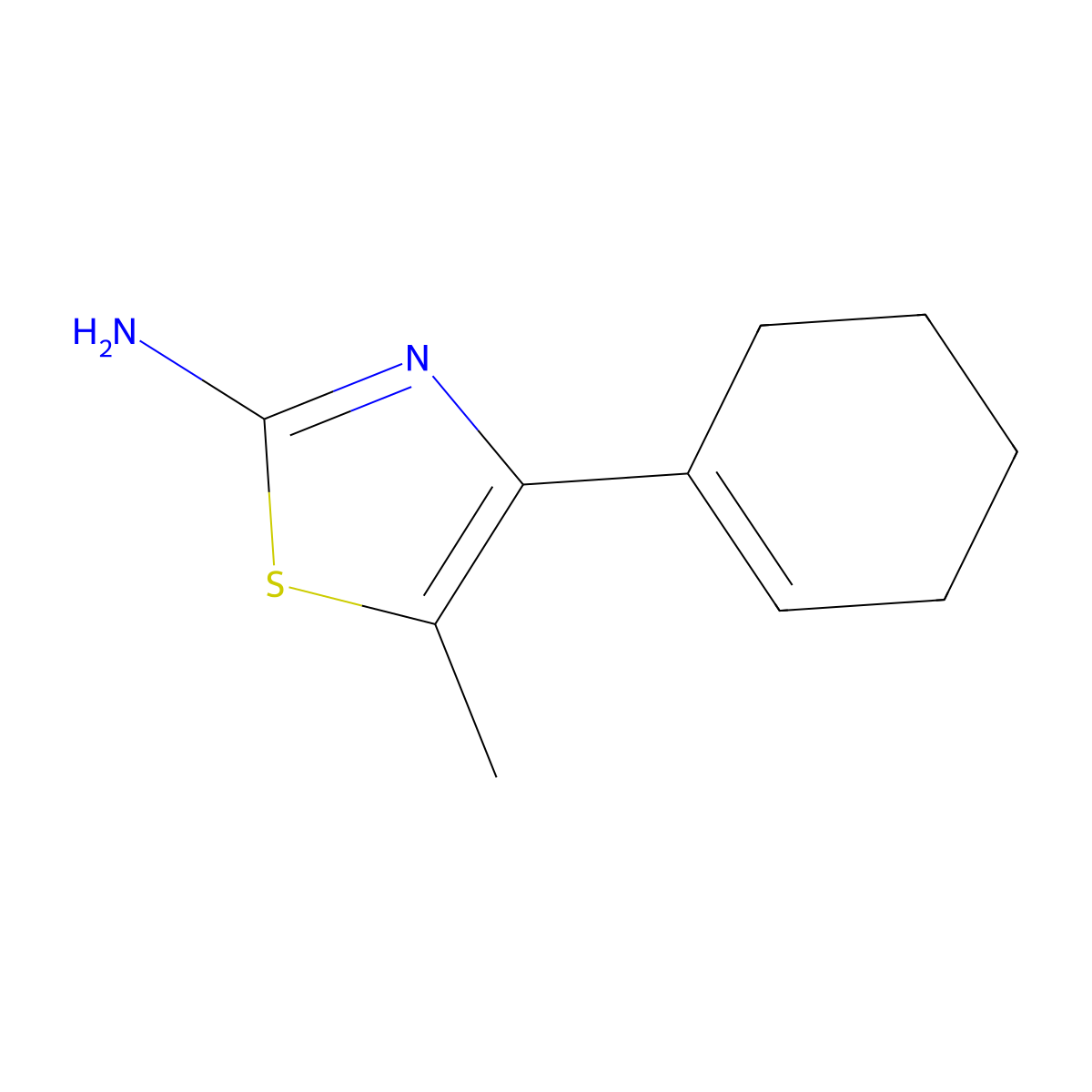 4-(Cyclohex-1-en-1-yl)-5-methylthiazol-2-amine molecular structure, CAS 1698908-46-1