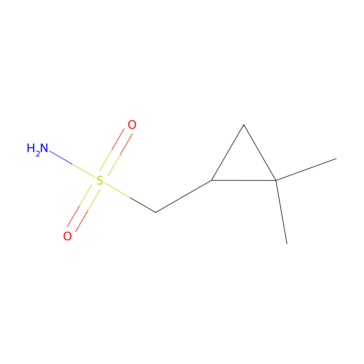 (2,2-Dimethylcyclopropyl)methanesulfonamide molecular structure, CAS 1698915-47-7