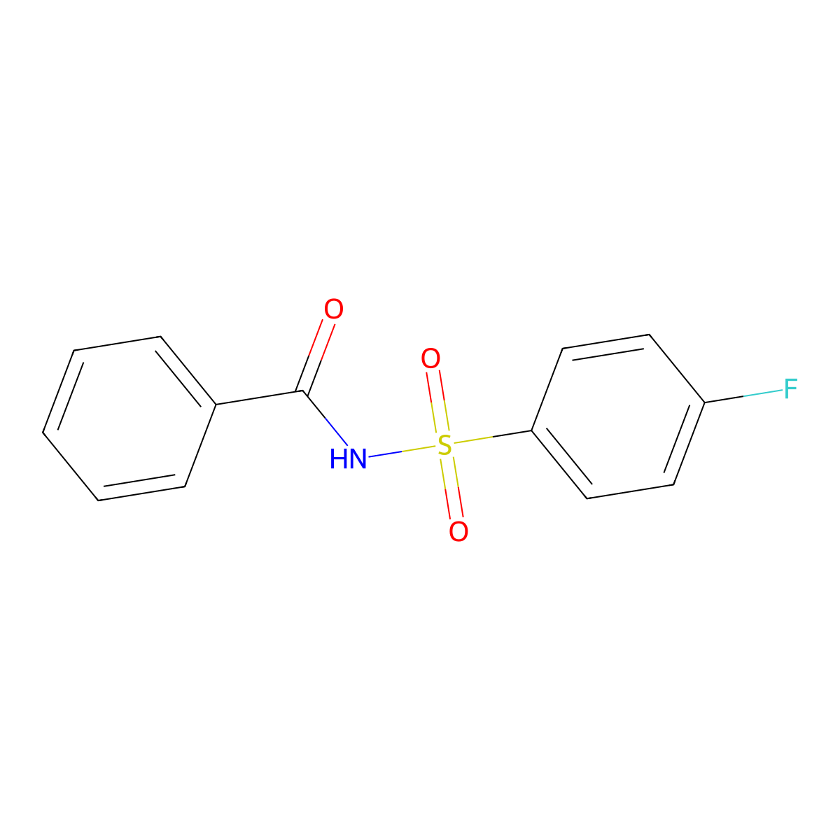 N-(4-fluorophenyl)sulfonylbenzamide molecular structure, CAS 169894-65-9