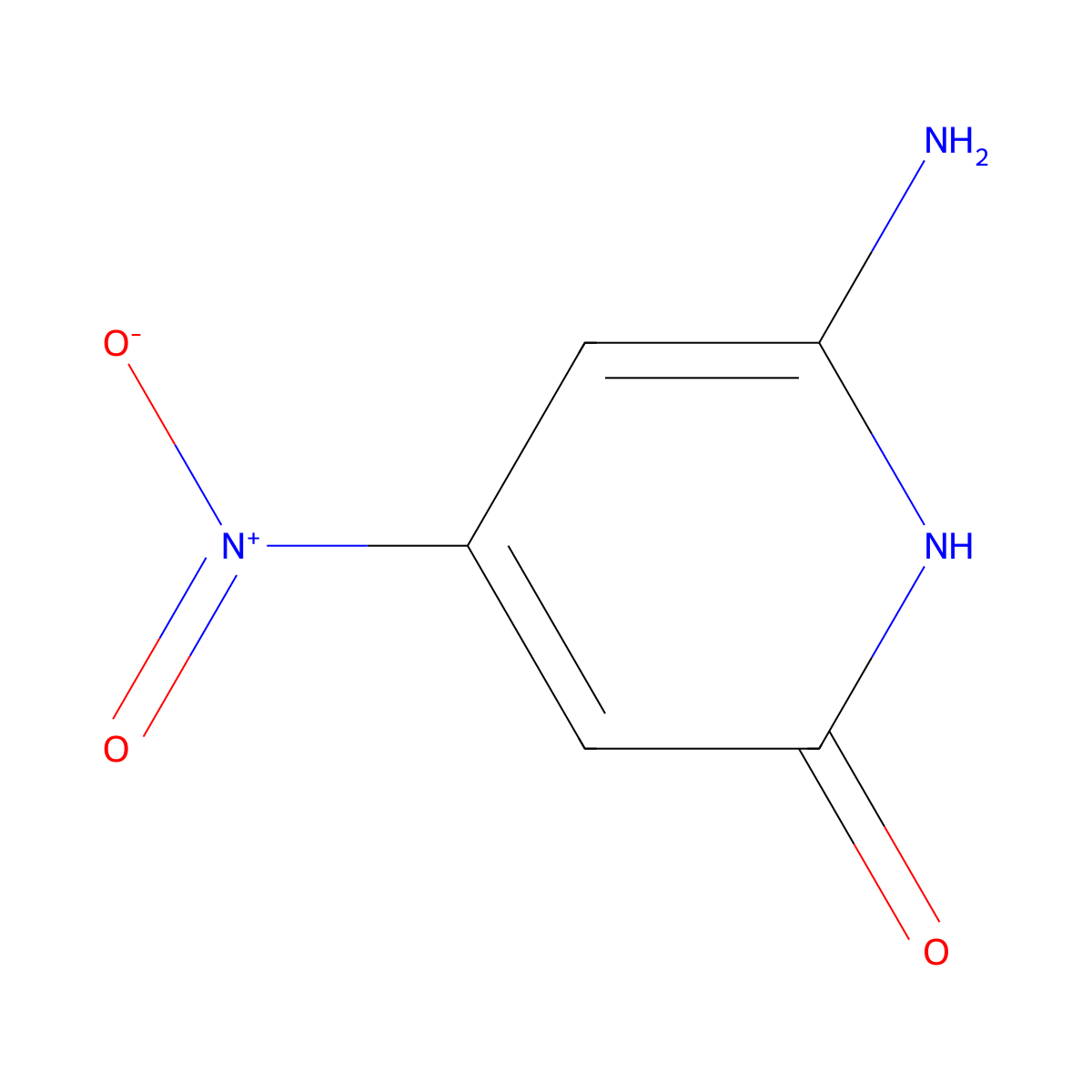 6-amino-4-nitropyridin-2(1H)-one molecular structure, CAS 1698955-59-7