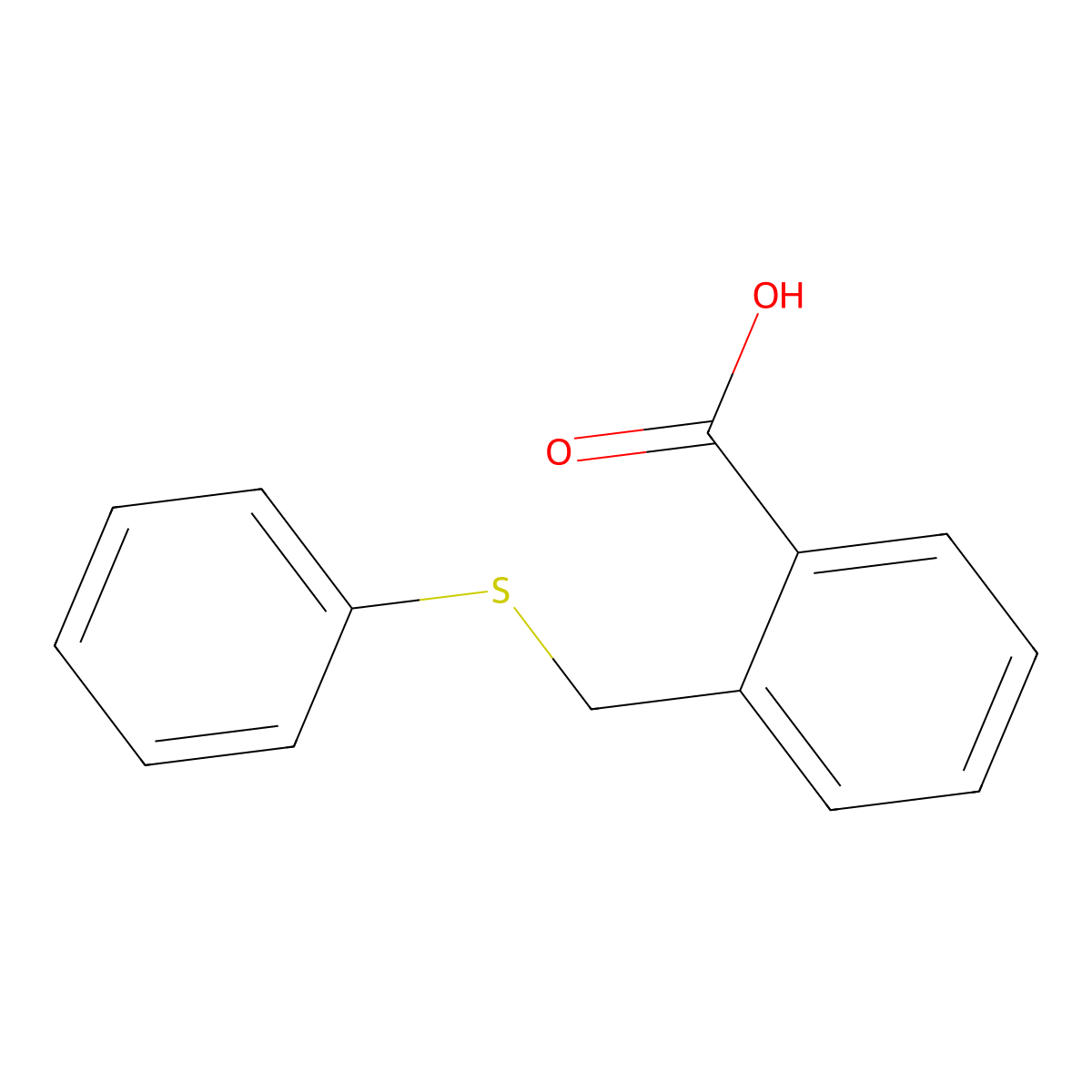 2-((Phenylthio)methyl)benzoic acid molecular structure, CAS 1699-03-2