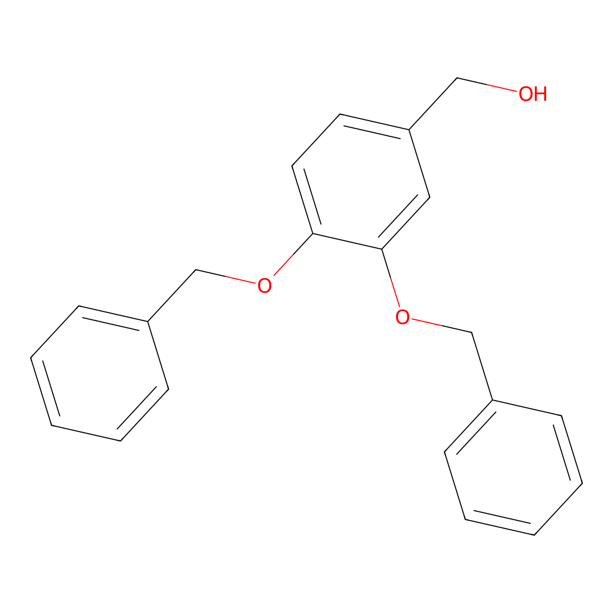3,4-Bis(benzyloxy)benzyl alcohol molecular structure, CAS 1699-58-7