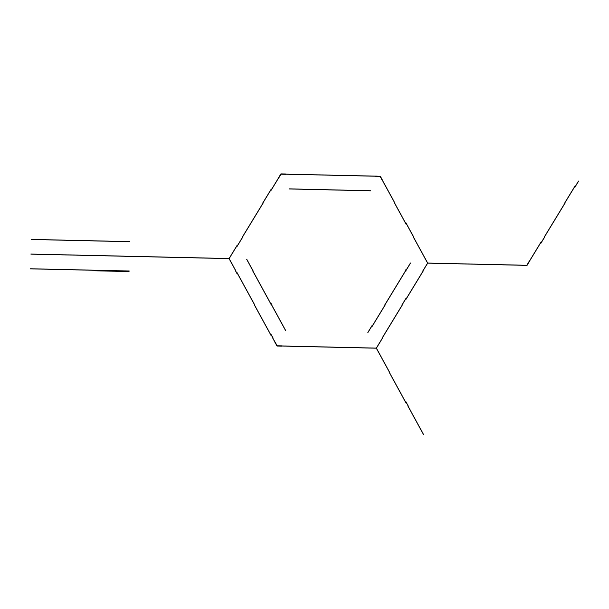1-Ethyl-4-ethynyl-2-methylbenzene molecular structure, CAS 1699011-78-3
