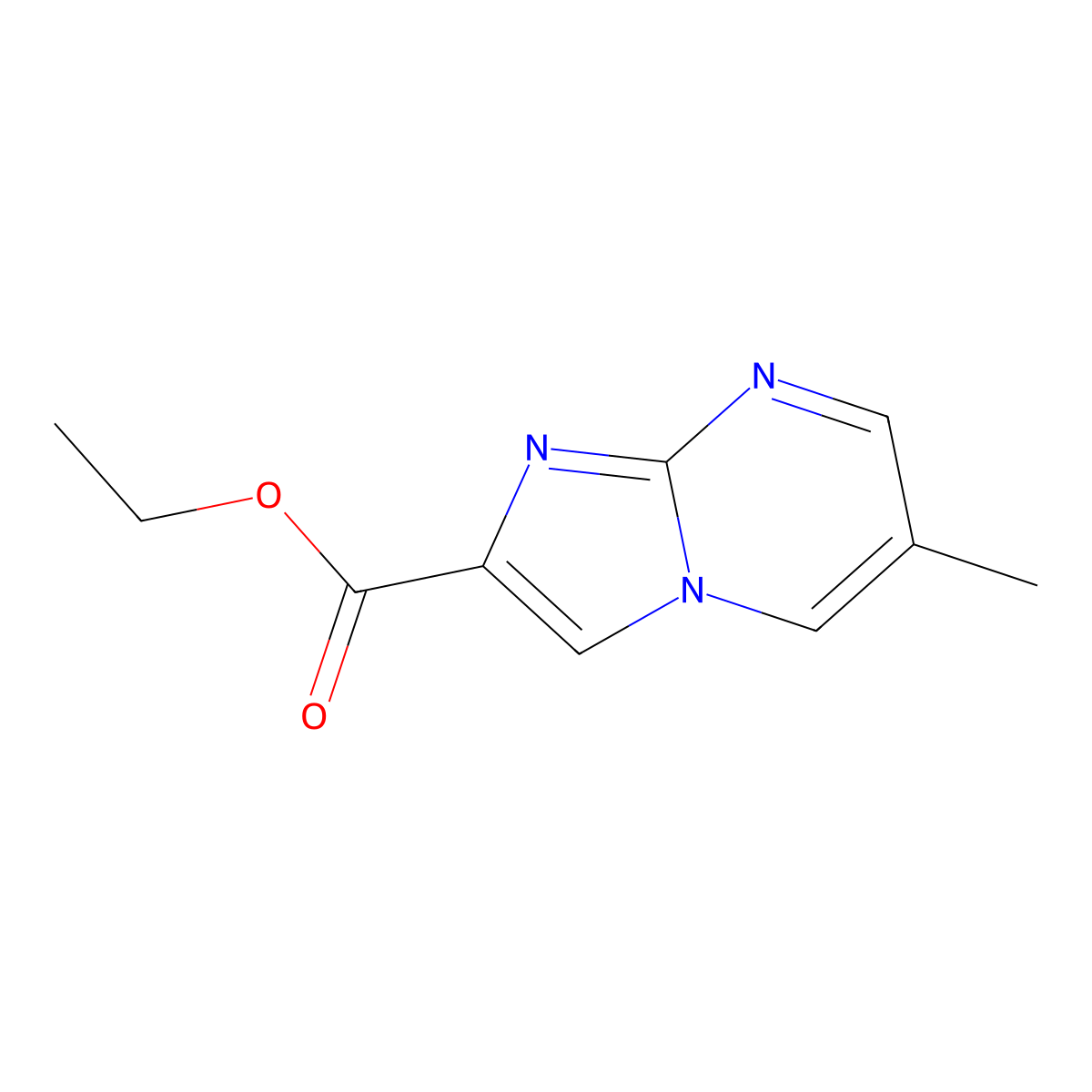 Ethyl 6-methylimidazo[1,2-a]pyrimidine-2-carboxylate molecular structure, CAS 1699047-50-1