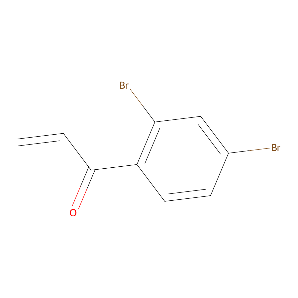 1-(2,4-Dibromophenyl)prop-2-en-1-one molecular structure, CAS 1699057-75-4