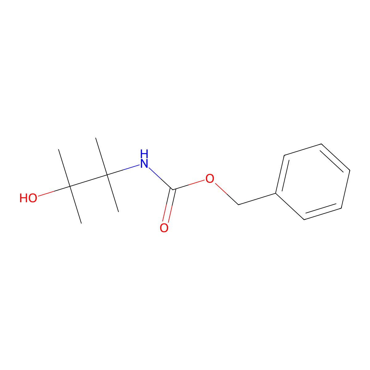 benzyl N-(3-hydroxy-2,3-dimethylbutan-2-yl)carbamate molecular structure, CAS 1699098-03-7