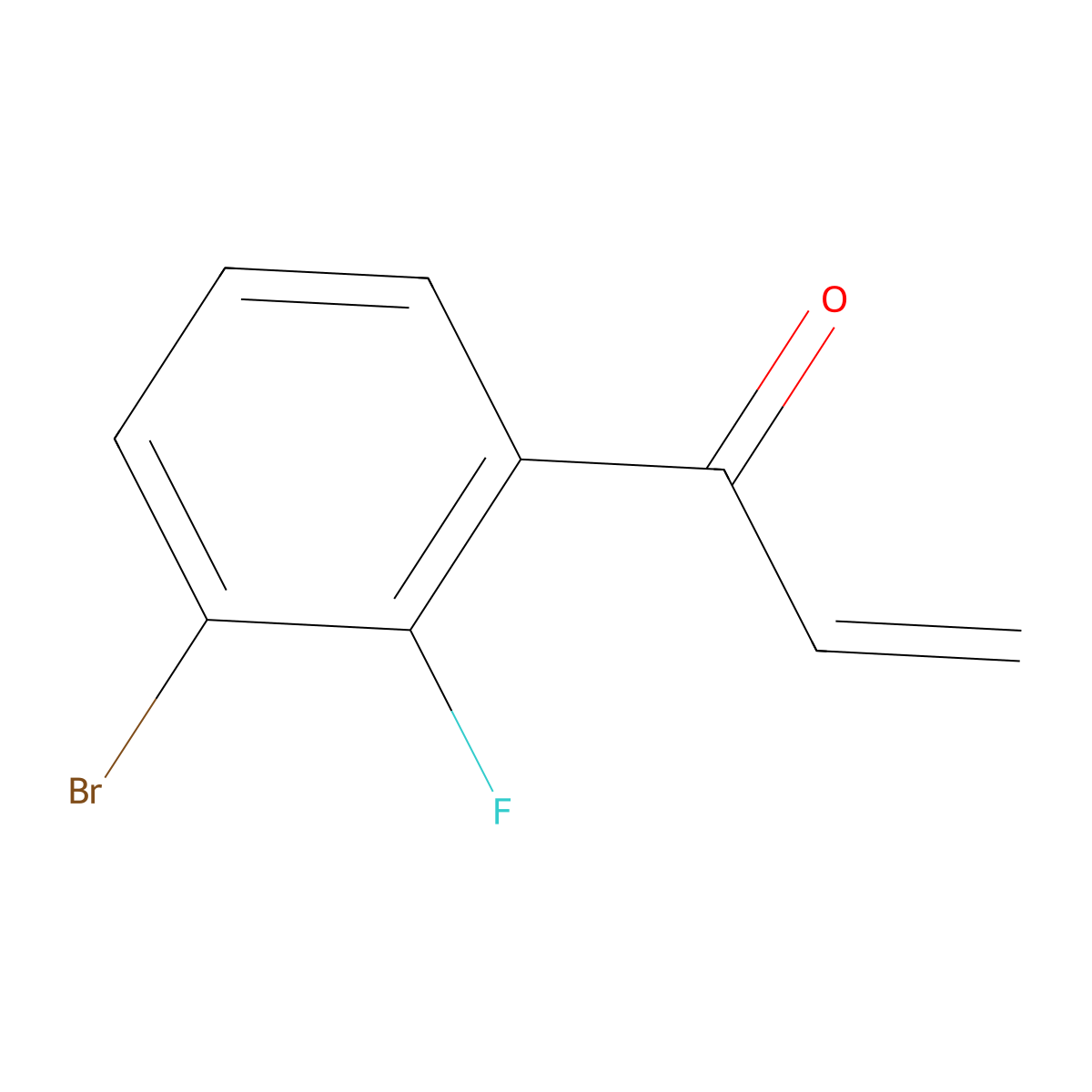 1-(3-Bromo-2-fluorophenyl)prop-2-en-1-one molecular structure, CAS 1699167-95-7