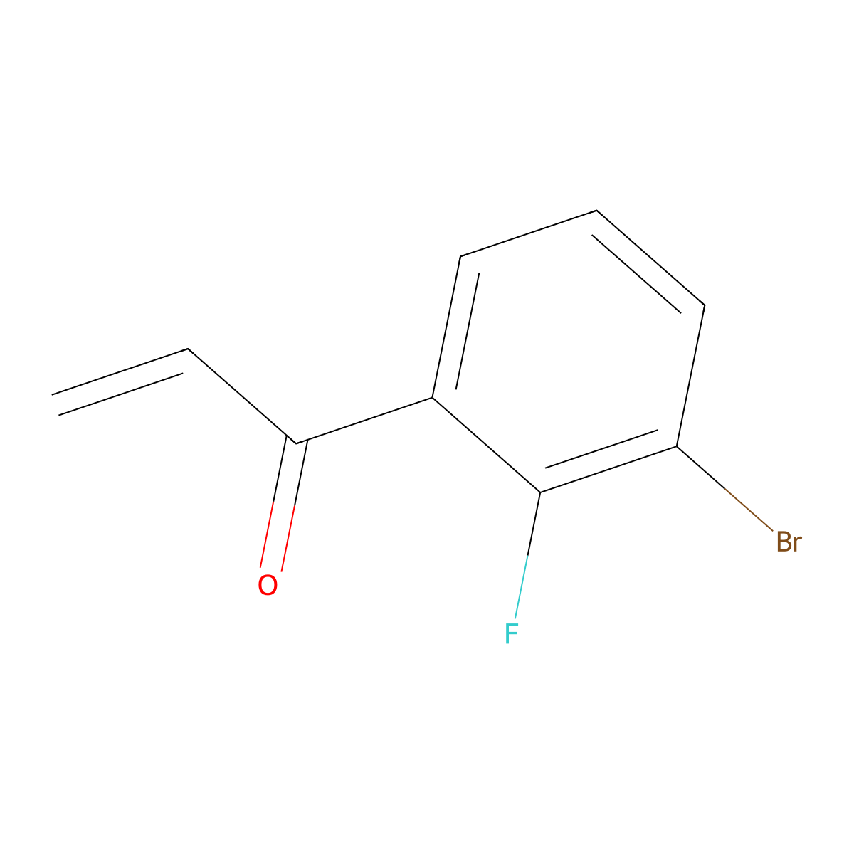 1-(3-Bromo-2-fluorophenyl)prop-2-en-1-one molecular structure, CAS 1699167-95-7