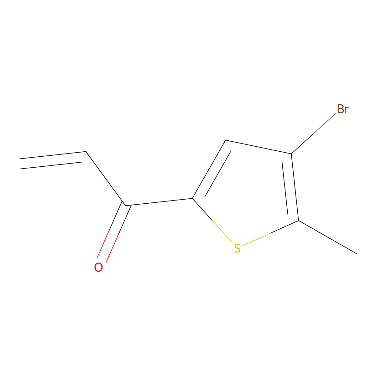 1-(4-Bromo-5-methylthiophen-2-yl)prop-2-en-1-one molecular structure, CAS 1699208-16-6