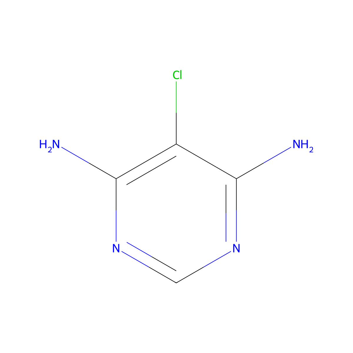 5-Chloropyrimidine-4,6-diamine molecular structure, CAS 1699238-34-0