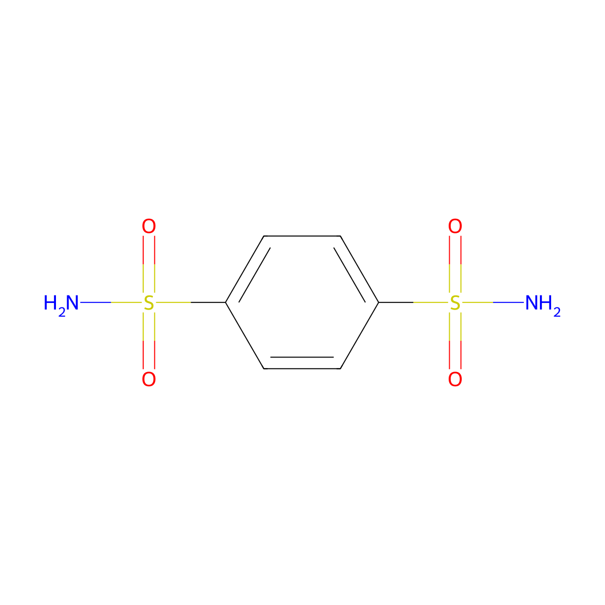 Benzene-1,4-disulfonamide molecular structure, CAS 16993-45-6