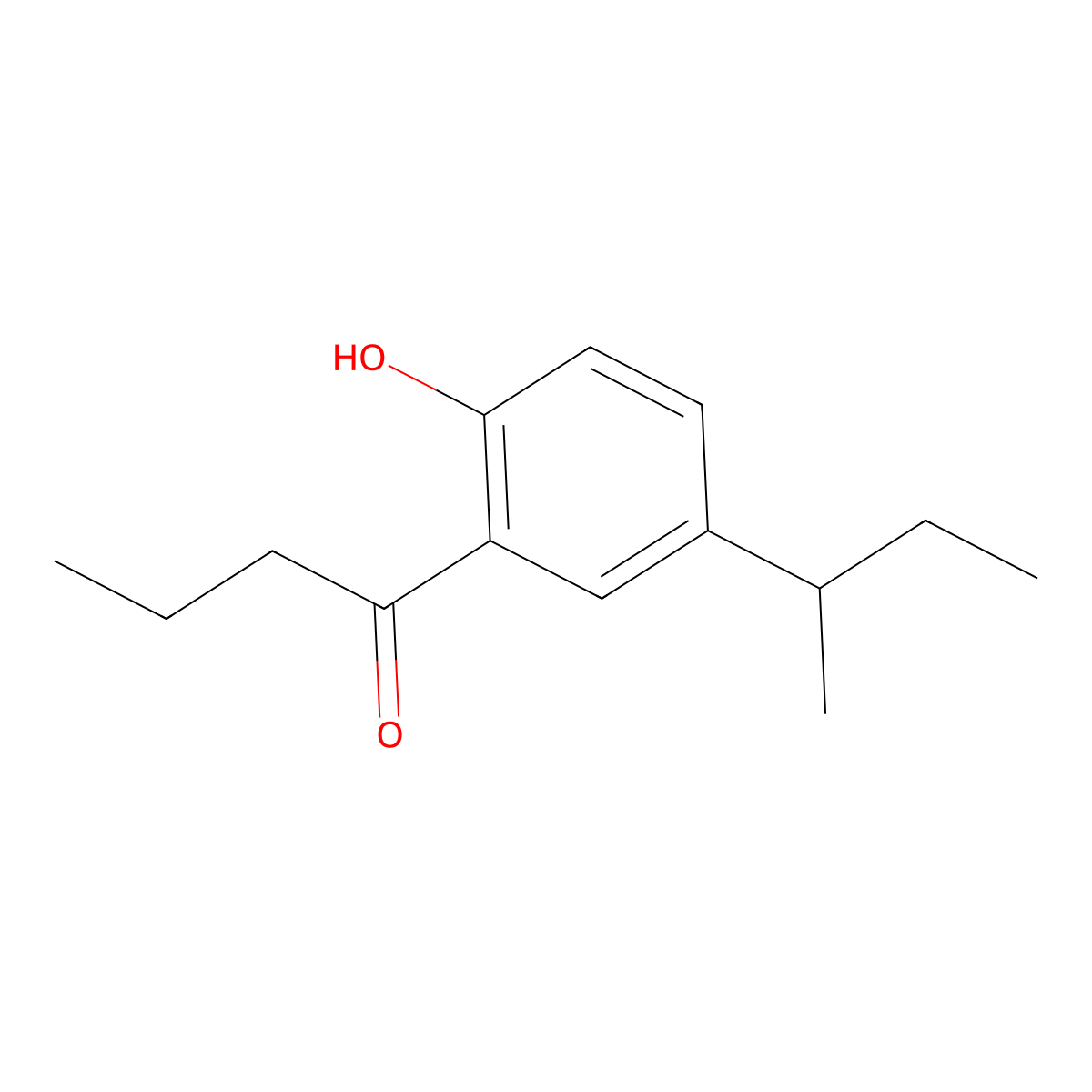1-[5-(Butan-2-yl)-2-hydroxyphenyl]butan-1-one molecular structure, CAS 1699300-37-2