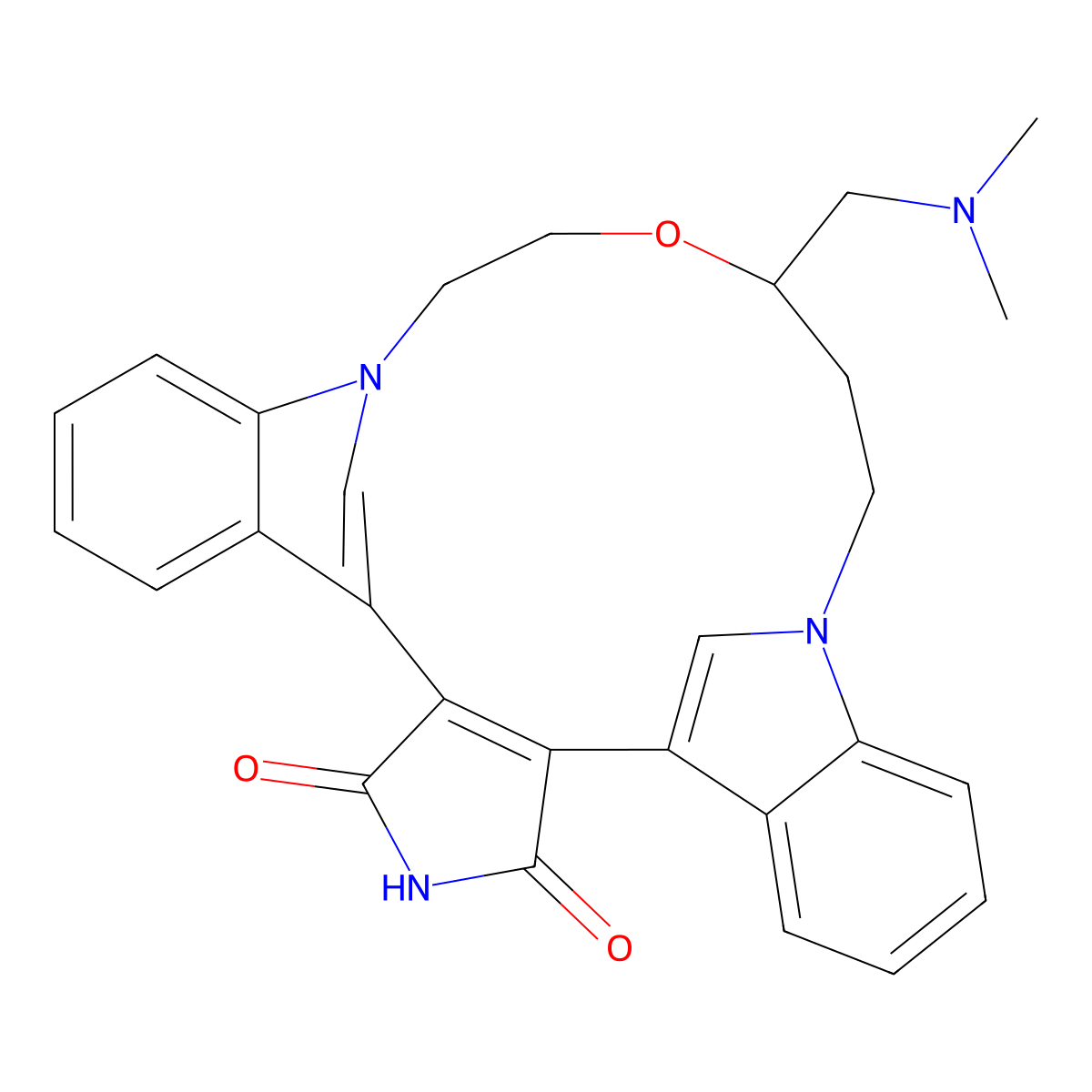 Ruboxistaurin molecular structure, CAS 169939-94-0