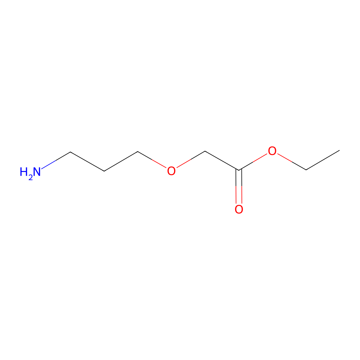 Ethyl 2-(3-aminopropoxy)acetate molecular structure, CAS 1699391-19-9