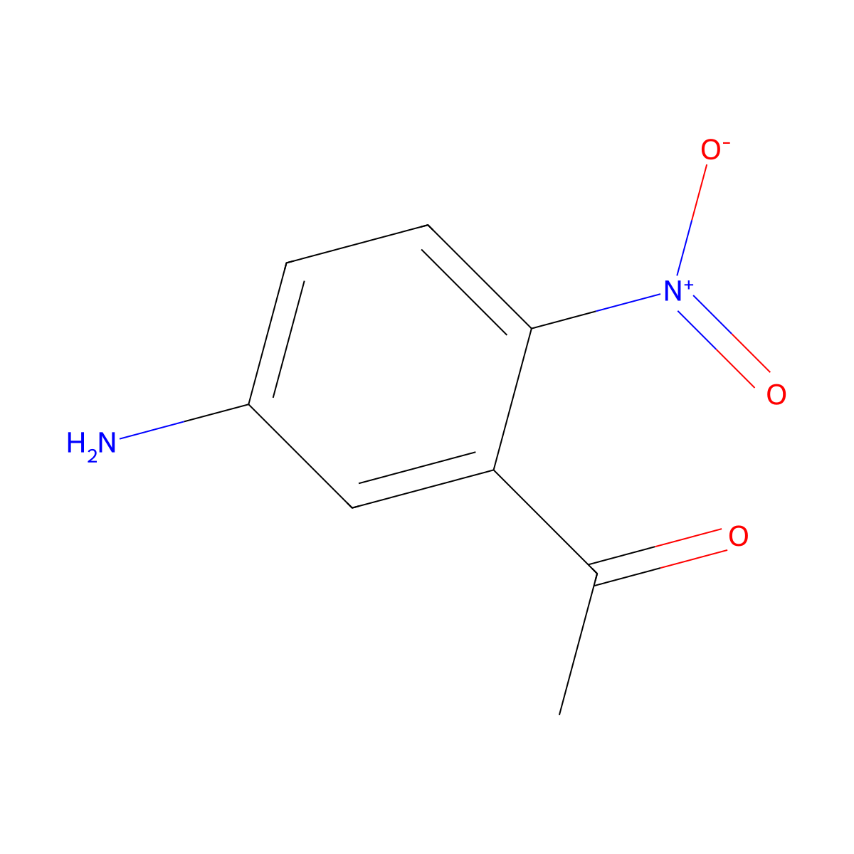 Ethanone, 1-(5-amino-2-nitrophenyl)- molecular structure, CAS 16994-13-1