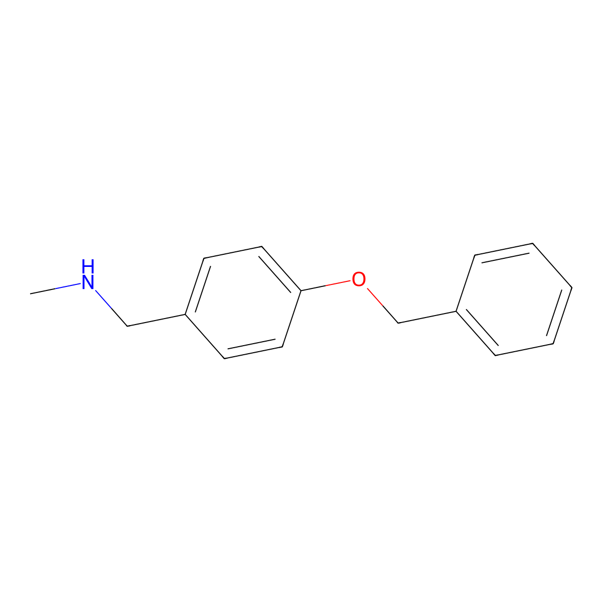 n-(4-Benzyloxybenzyl)methylamine molecular structure, CAS 169943-94-6