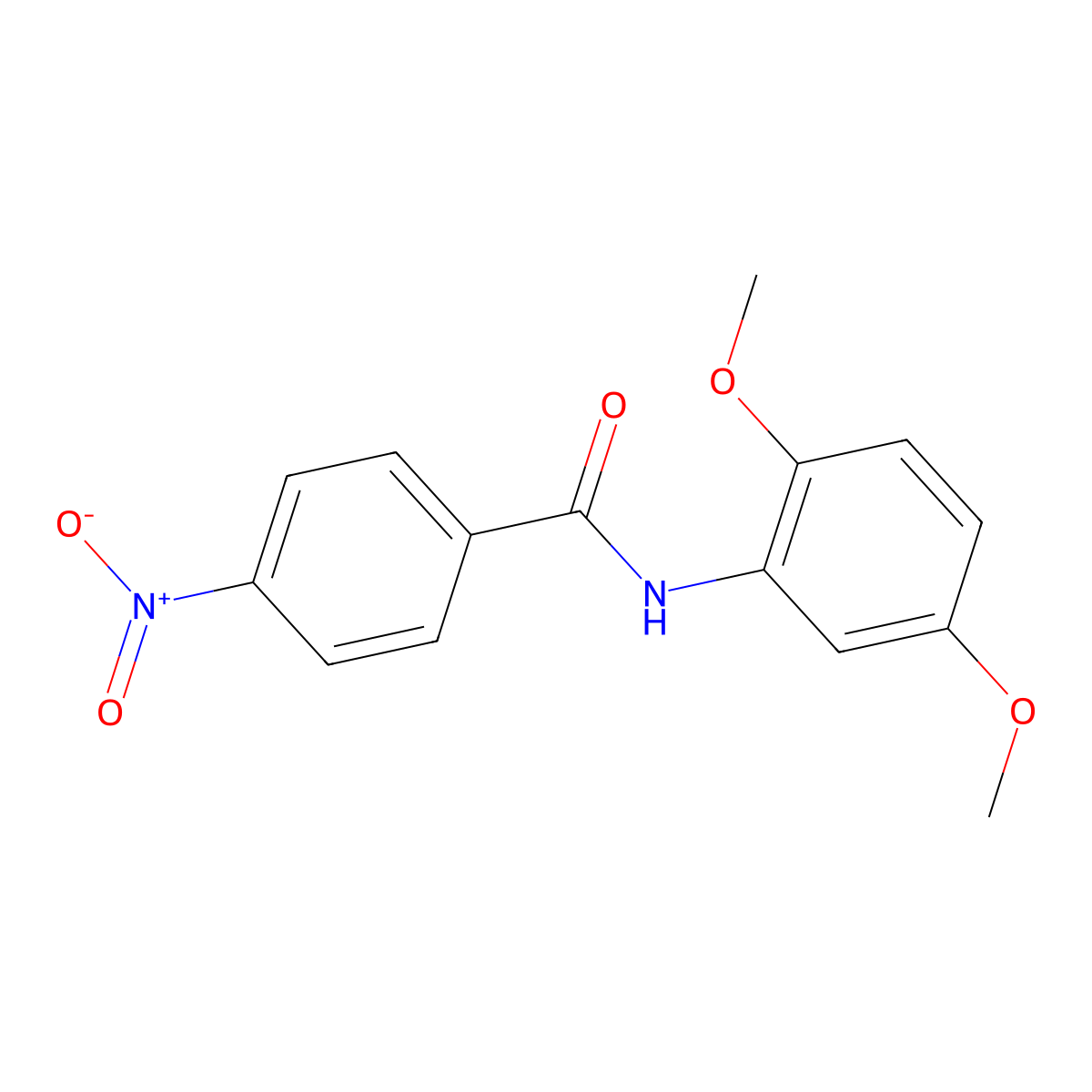 N-(2,5-Dimethoxyphenyl)-4-nitrobenzamide molecular structure, CAS 169945-47-5