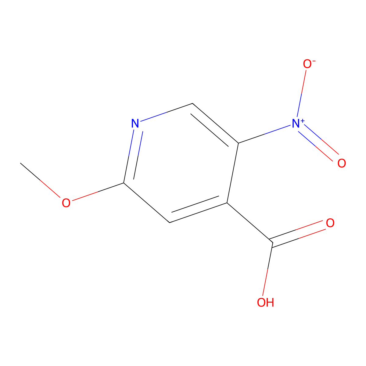 2-Methoxy-5-nitroisonicotinic acid molecular structure, CAS 1699482-82-0