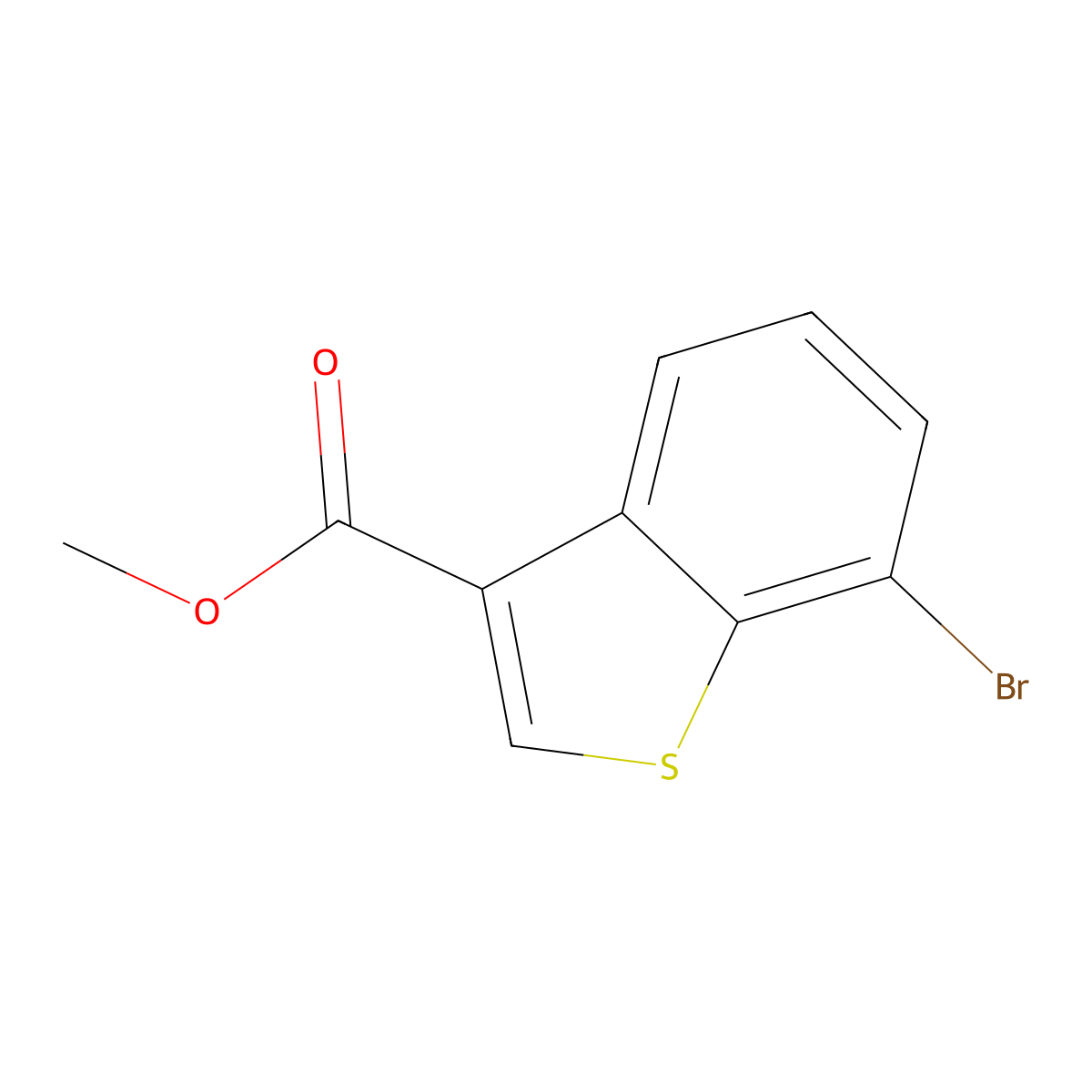 Methyl 7-bromobenzo[b]thiophene-3-carboxylate molecular structure, CAS 1699488-81-7