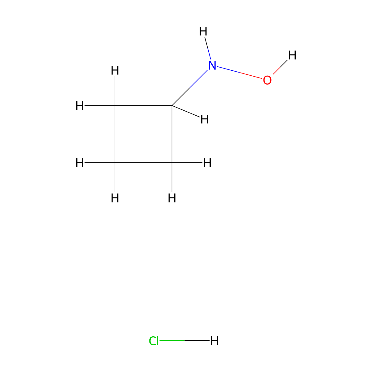 N-cyclobutylhydroxylaminehydrochloride molecular structure, CAS 169956-58-5