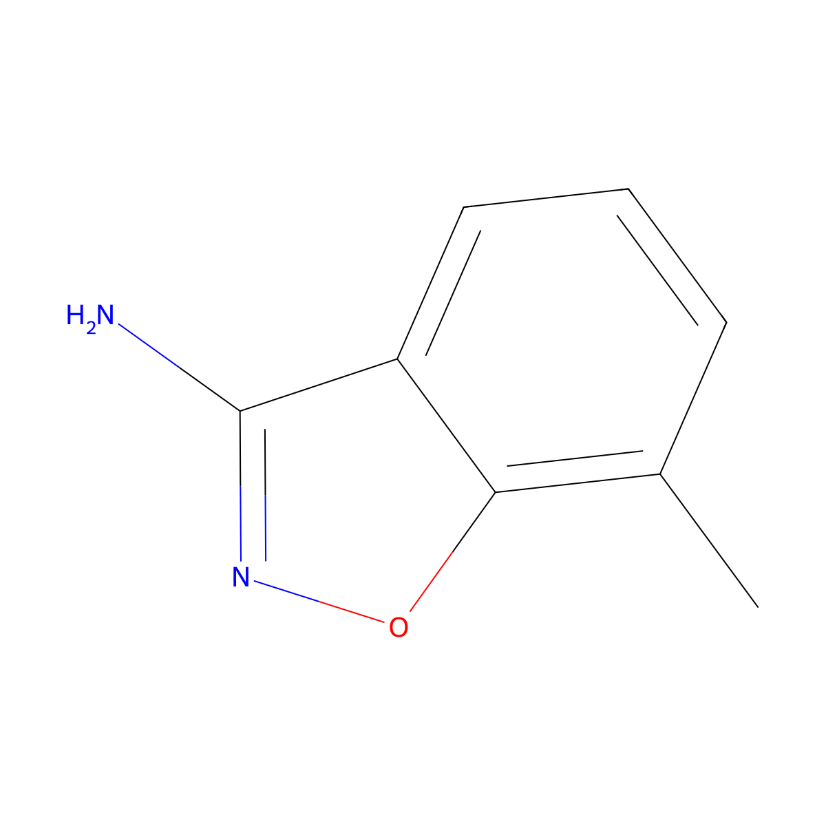 7-Methyl-1,2-benzoxazol-3-amine molecular structure, CAS 1699584-90-1