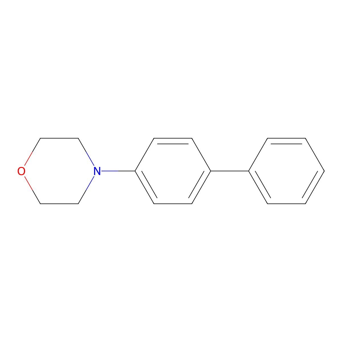 Morpholine, 4-[1,1'-biphenyl]-4-yl- molecular structure, CAS 169963-54-6