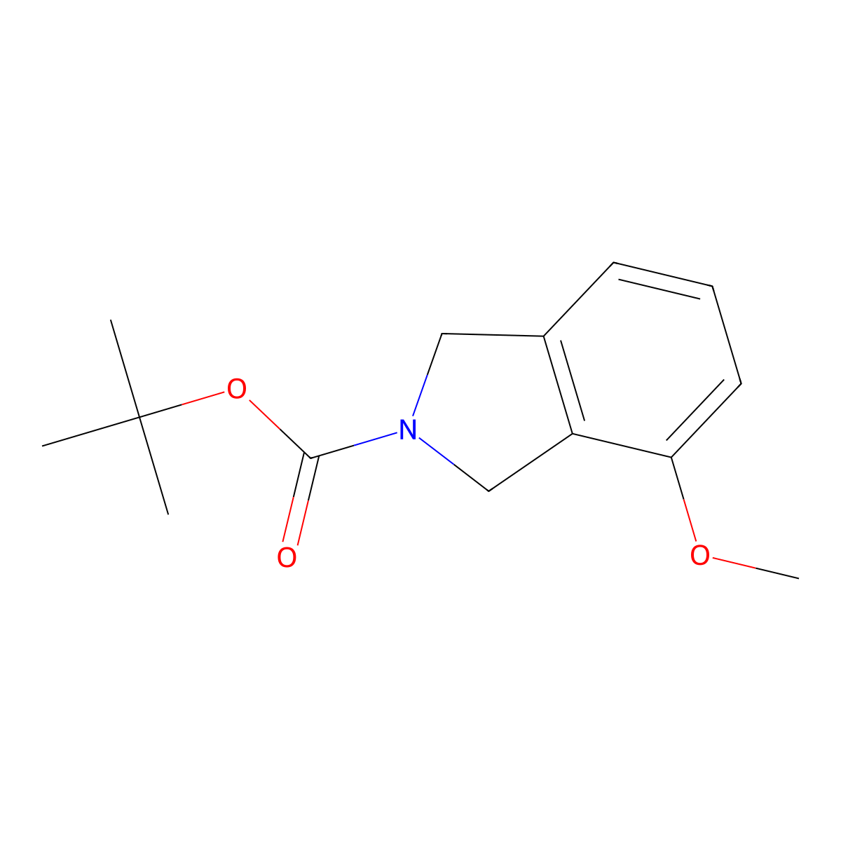 tert-Butyl 4-methoxyisoindoline-2-carboxylate molecular structure, CAS 1699736-30-5