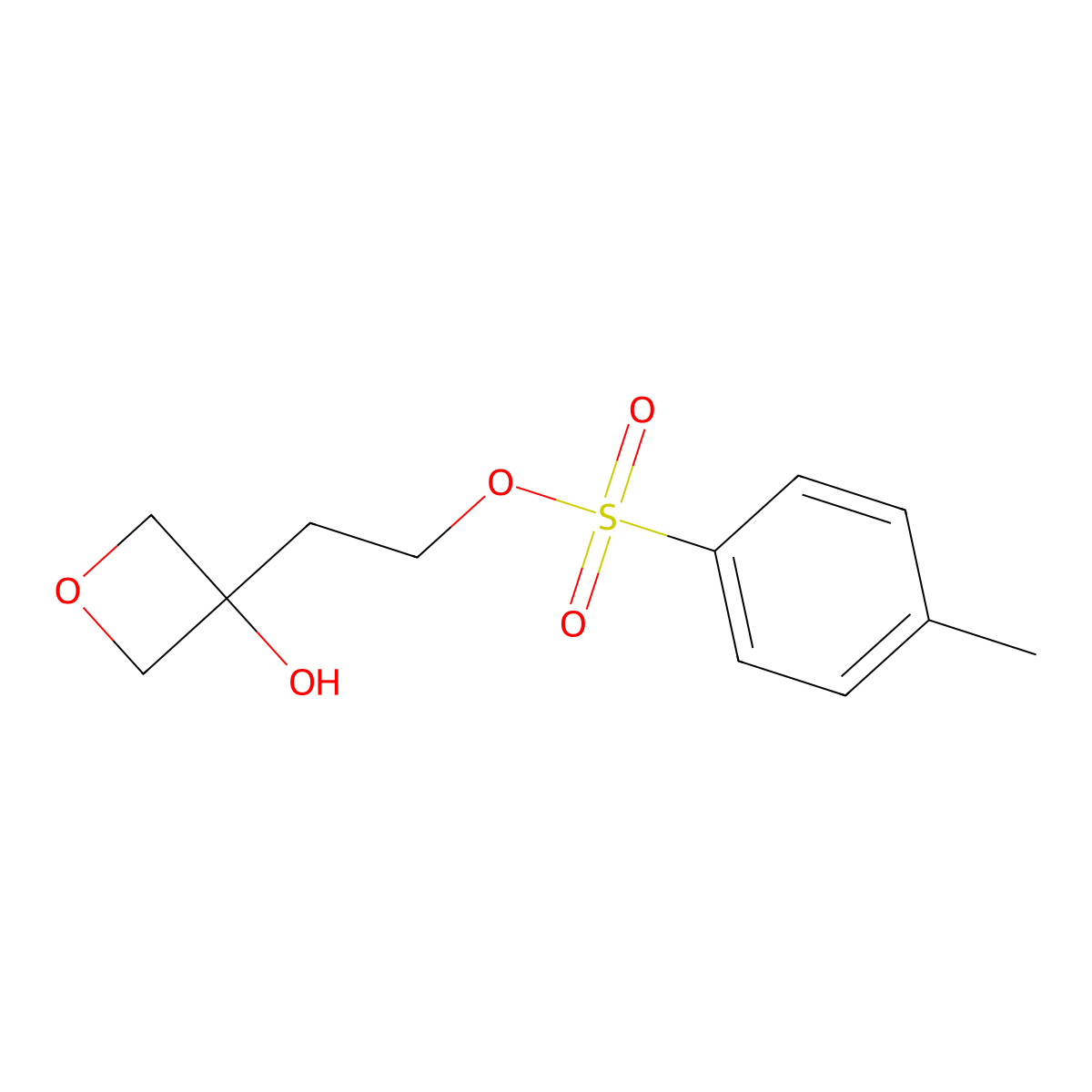 2-(3-Hydroxyoxetan-3-yl)ethyl 4-methylbenzene-1-sulfonate molecular structure, CAS 1699741-70-2