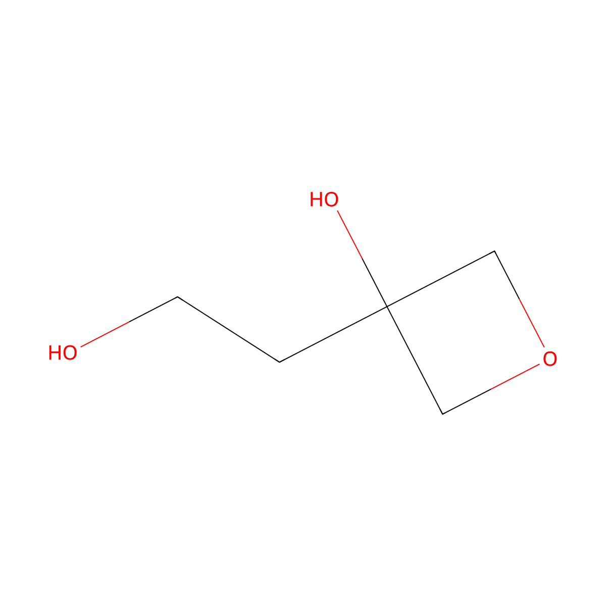 3-(2-Hydroxyethyl)oxetan-3-ol molecular structure, CAS 1699741-74-6