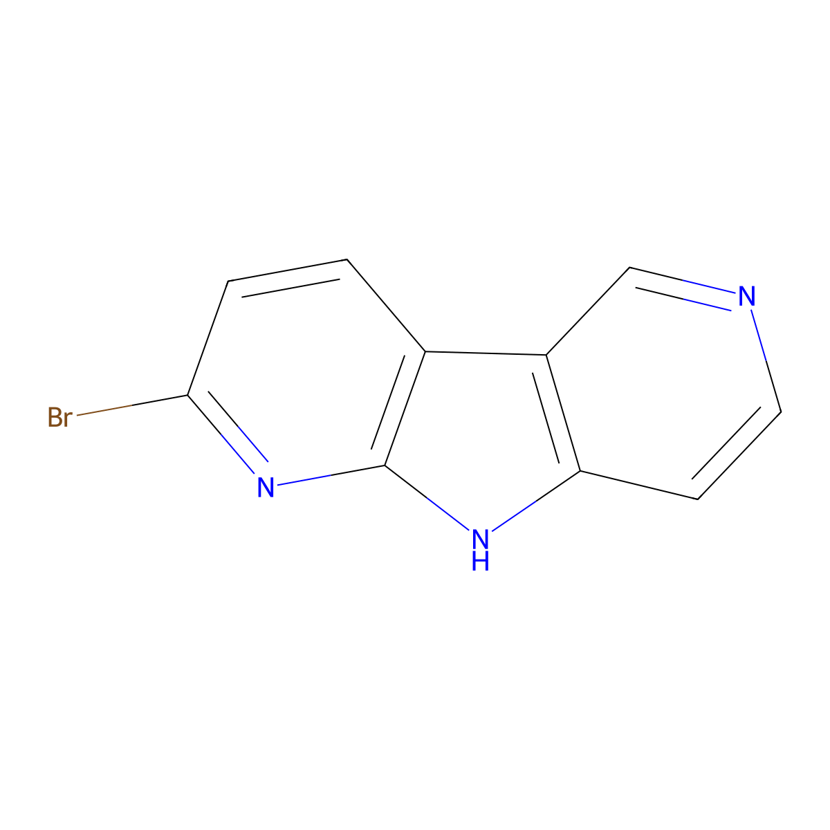 11-Bromo-4,8,10-triazatricyclo(7.4.0.0,2,7)trideca-1(13),2,5,7,9,11-hexaene molecular structure, CAS 1699749-05-7