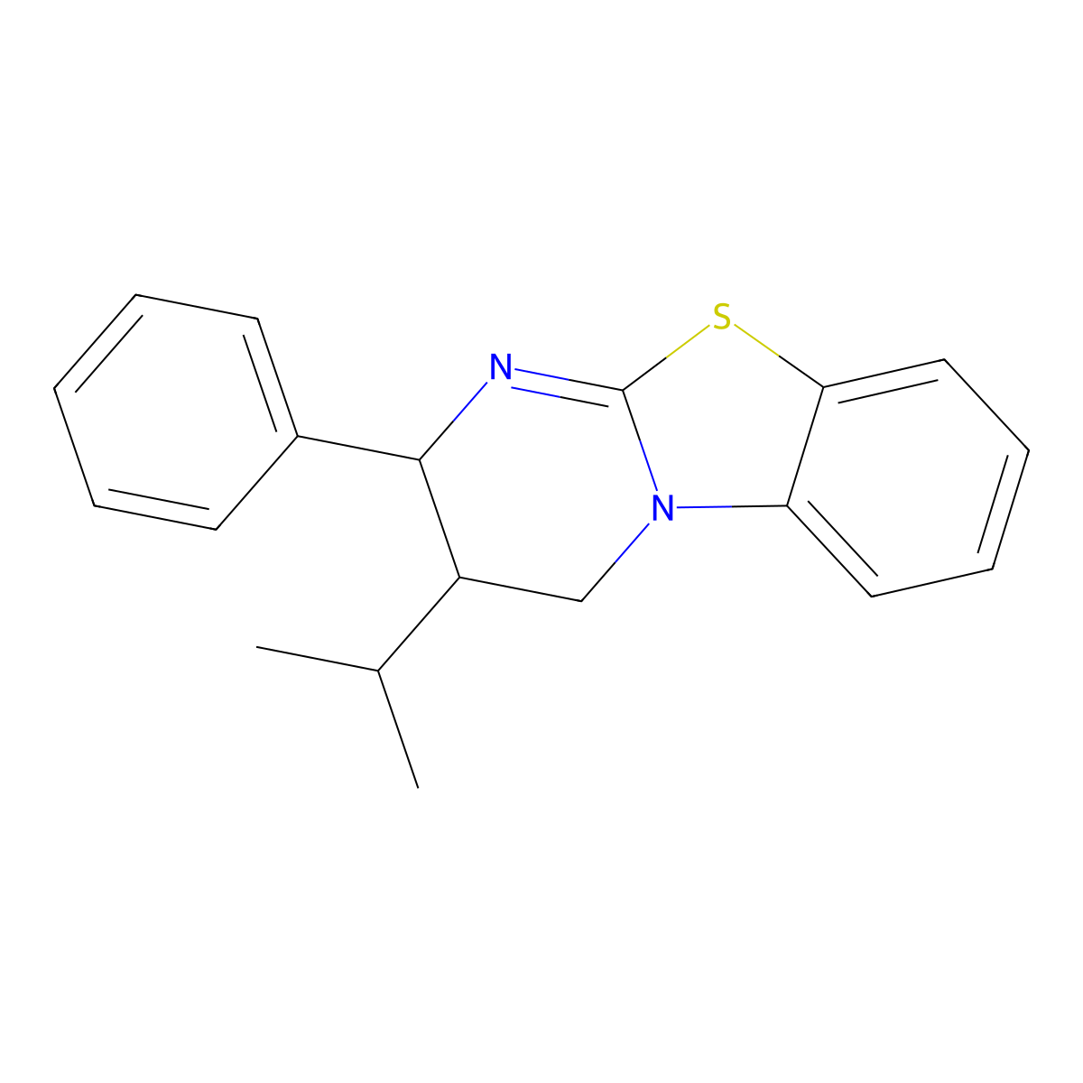 (2R,3S)-3-Isopropyl-2-phenyl-3,4-dihydro-2H-pyrimido[2,1-b][1,3]benzothiazole molecular structure, CAS 1699751-03-5