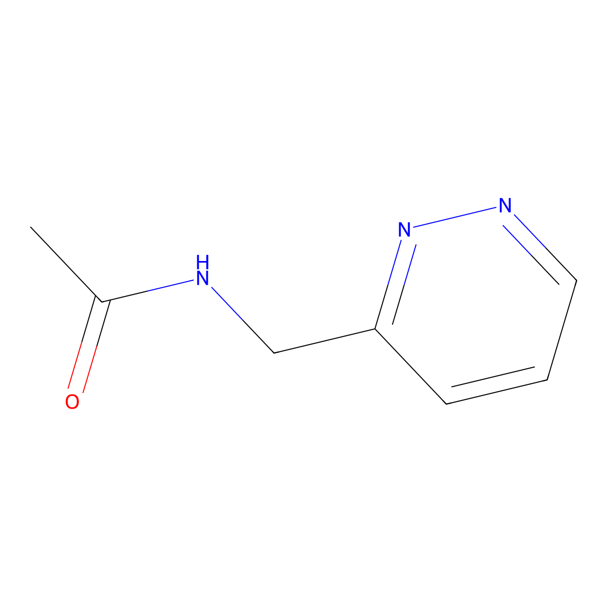 n-[(Pyridazin-3-yl)methyl]acetamide molecular structure, CAS 1699949-28-4