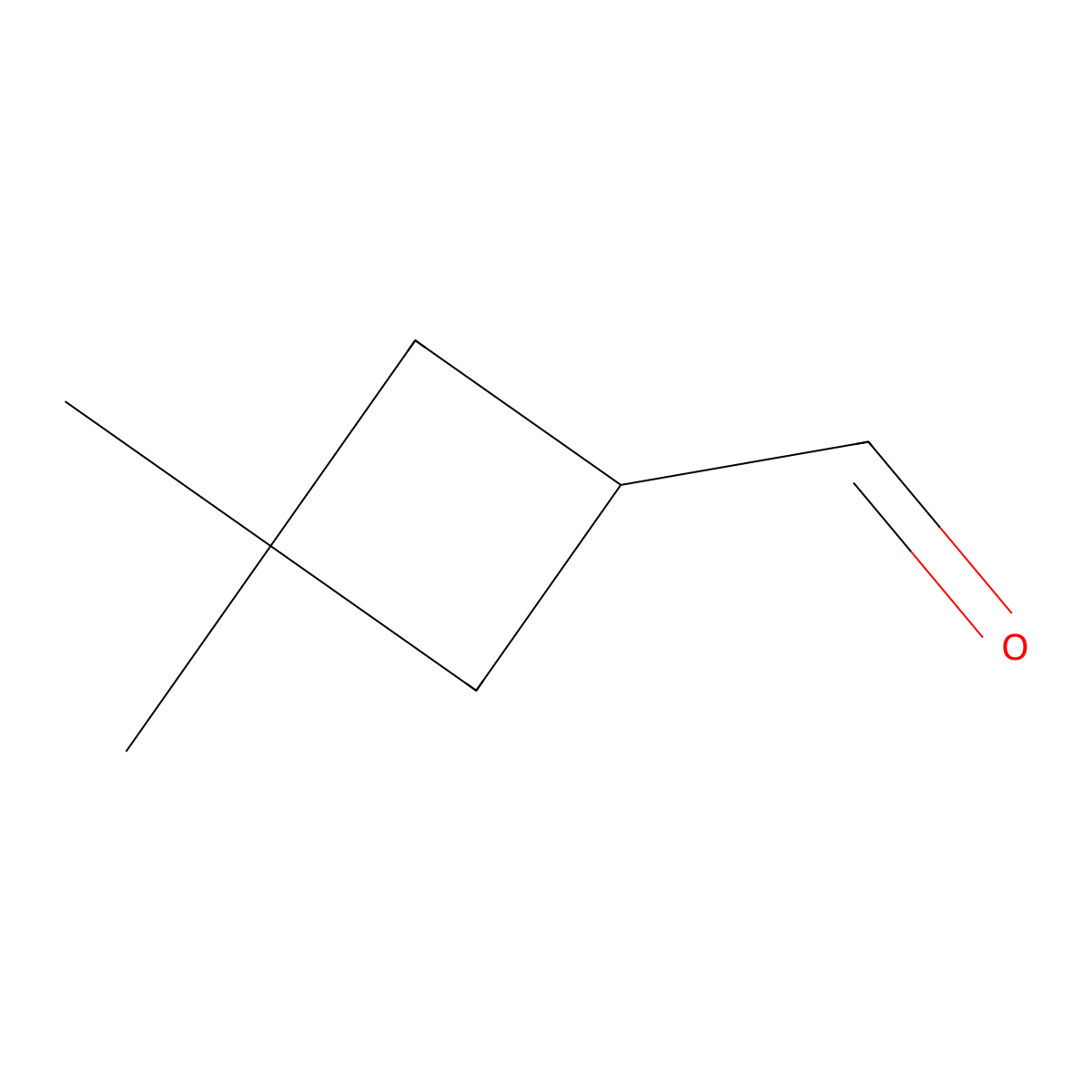 3,3-Dimethylcyclobutanecarbaldehyde molecular structure, CAS 1699999-32-0
