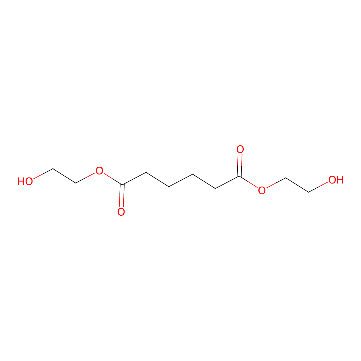 Bis(2-hydroxyethyl) adipate molecular structure, CAS 1700-12-5