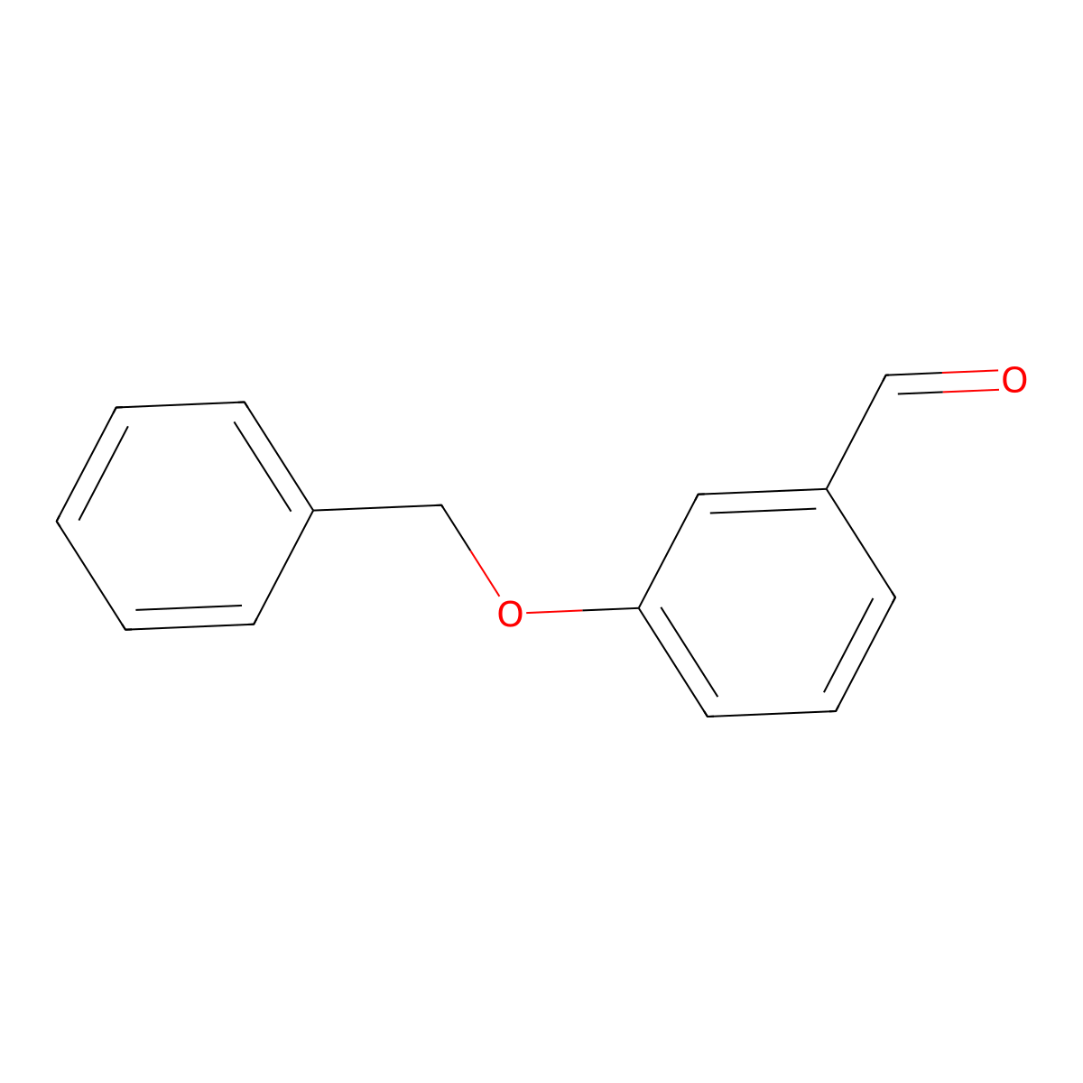 3-Benzyloxybenzaldehyde molecular structure, CAS 1700-37-4