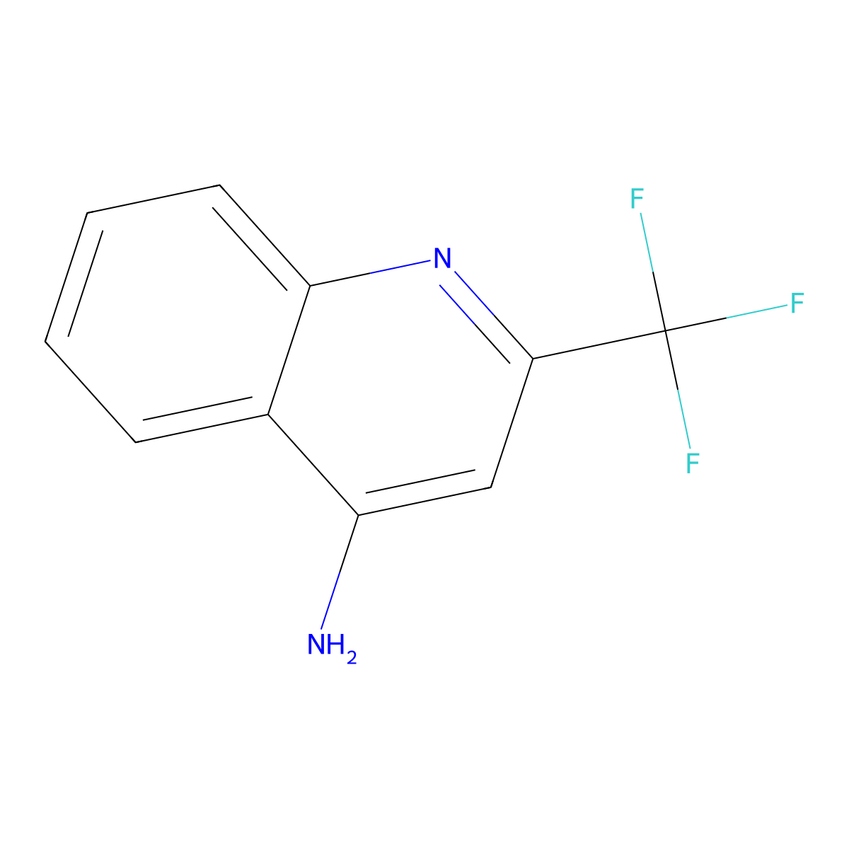 2-(Trifluoromethyl)quinolin-4-amine molecular structure, CAS 1700-93-2