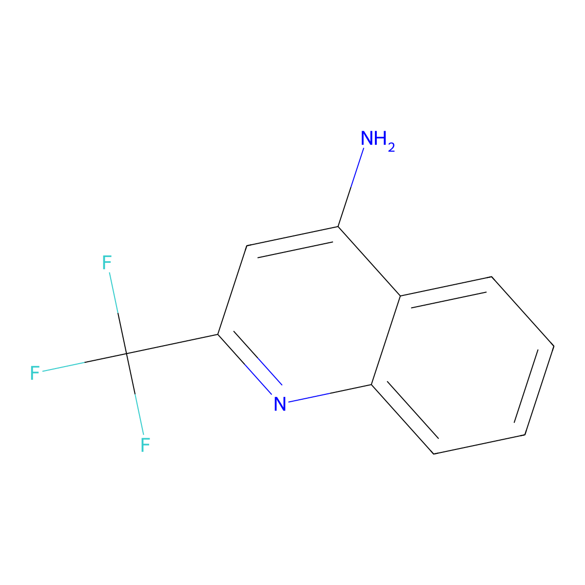 2-(Trifluoromethyl)quinolin-4-amine molecular structure, CAS 1700-93-2