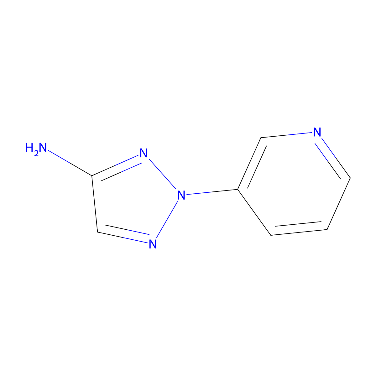 2-(pyridin-3-yl)-2H-1,2,3-triazol-4-amine molecular structure, CAS 1700059-56-8
