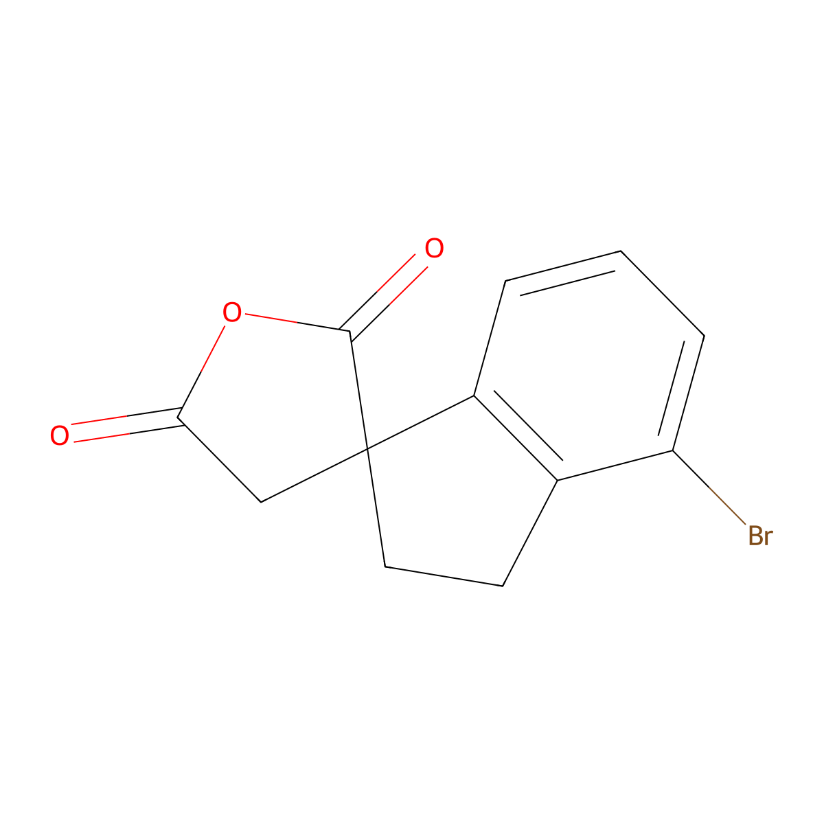 4-Bromo-2,3-dihydrospiro[indene-1,3'-oxolane]-2',5'-dione molecular structure, CAS 1700089-24-2