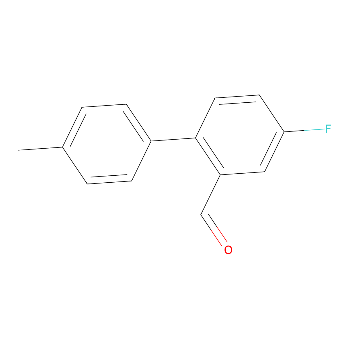 4-Fluoro-4'-methyl-[1,1'-biphenyl]-2-carbaldehyde molecular structure, CAS 1700167-57-2