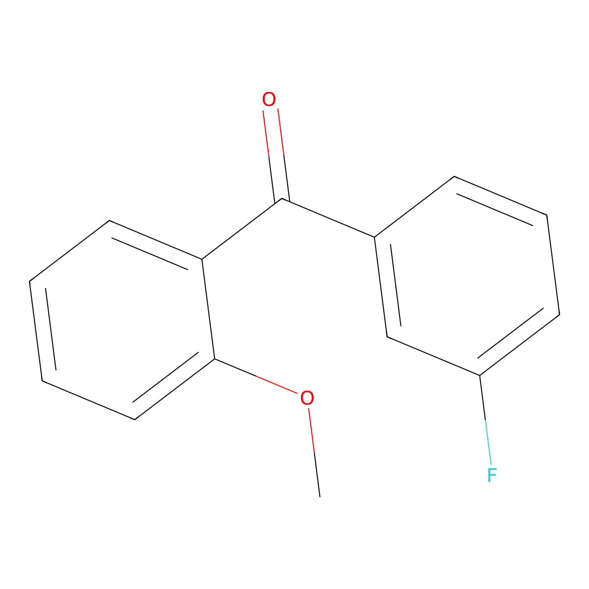 3-Fluoro-2'-methoxybenzophenone molecular structure, CAS 170019-17-7