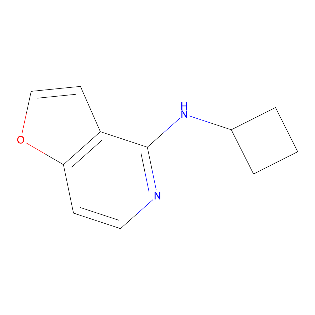 N-cyclobutylfuro[3,2-c]pyridin-4-amine molecular structure, CAS 1700232-07-0