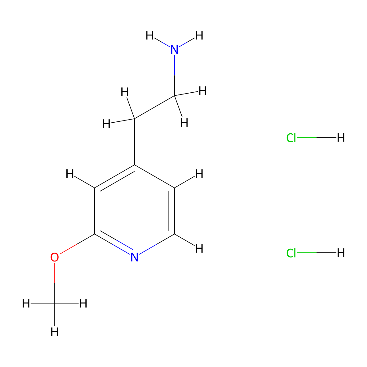 2-(2-Methoxypyridin-4-yl)ethanamine dihydrochloride molecular structure, CAS 170026-02-5