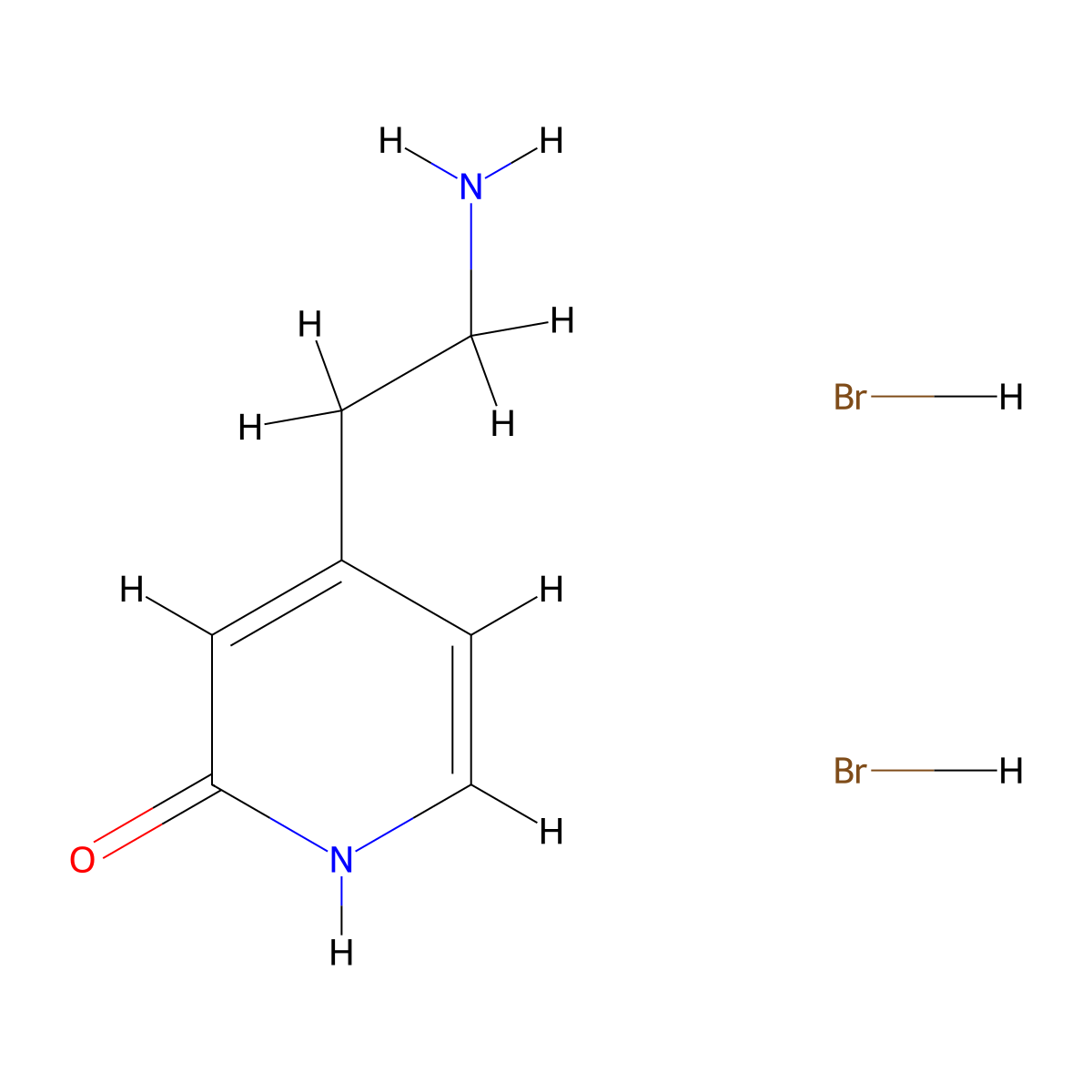 4-(2-Aminoethyl)pyridin-2(1H)-one dihydrobromide molecular structure, CAS 170026-03-6