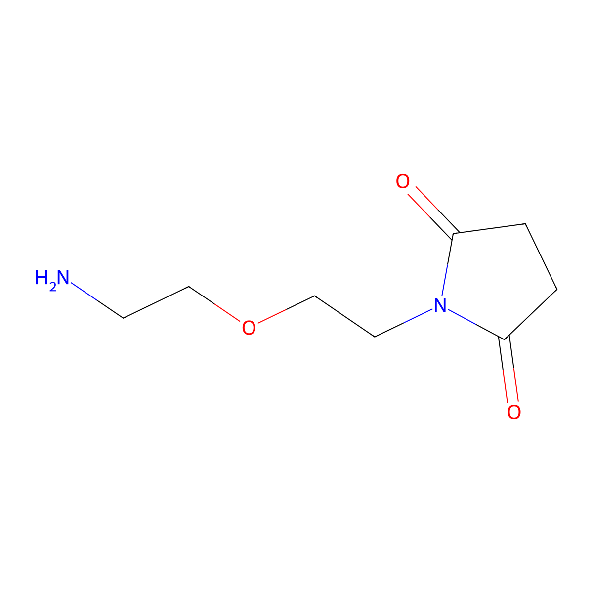 1-[2-(2-Aminoethoxy)ethyl]pyrrolidine-2,5-dione molecular structure, CAS 1700272-80-5