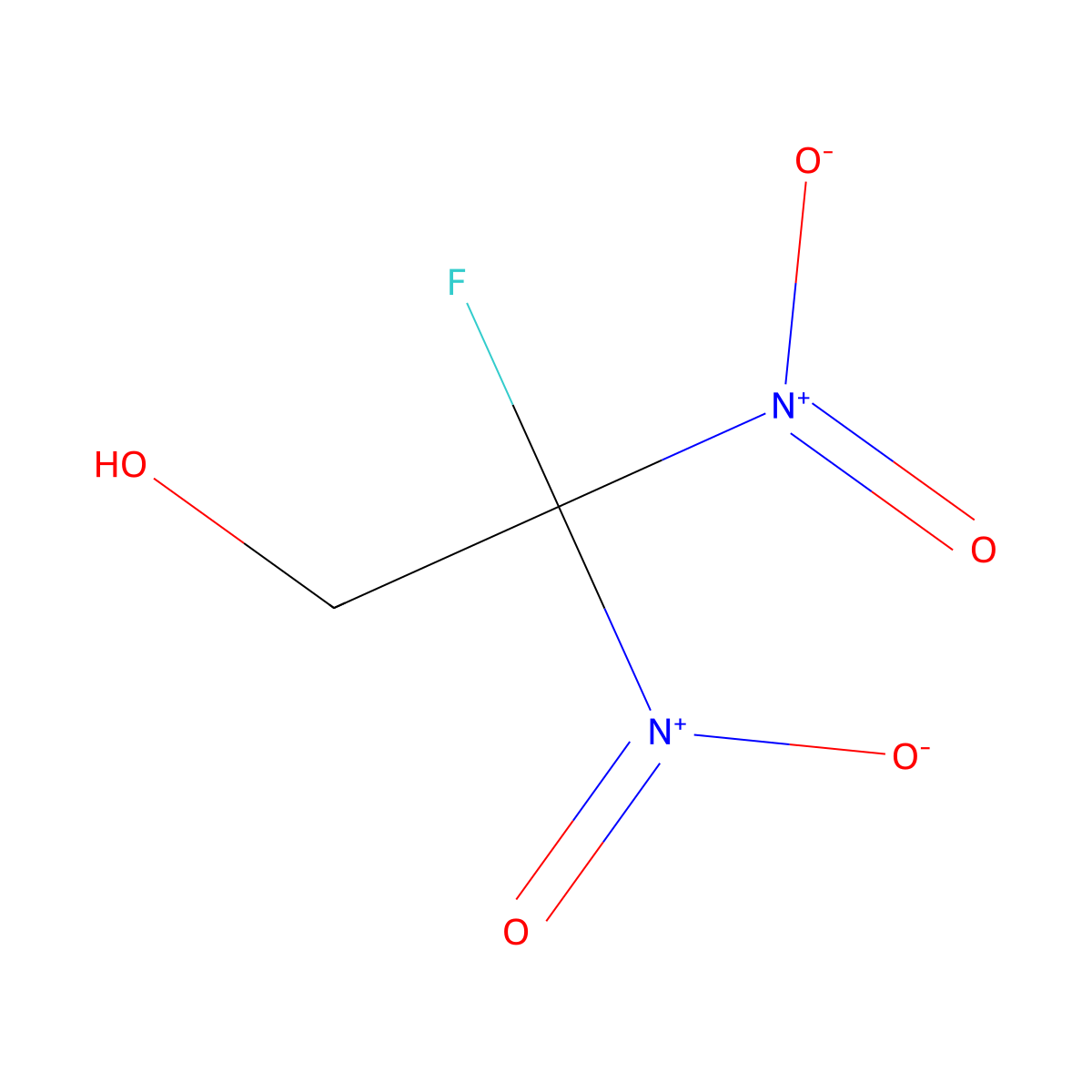 Ethanol, 2-fluoro-2,2-dinitro- molecular structure, CAS 17003-75-7